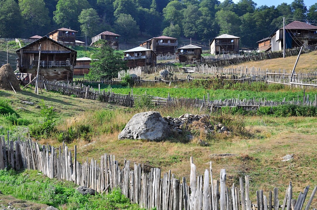 Traditional wooden houses in Lonjsko Polje nature park