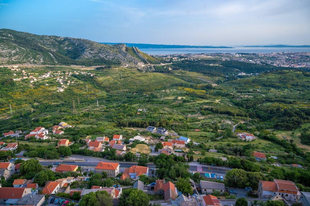 Rolling vineyard hills of Slavonia in continental Croatia